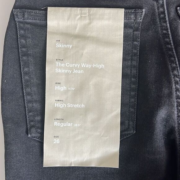 NWT Everlane The Curvy Way-High® Skinny Jean in Ash Size 26 - Picture 4 of 14